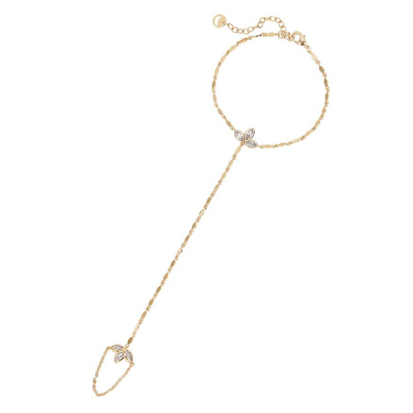 Flora Hand Chain - Gold - 7''