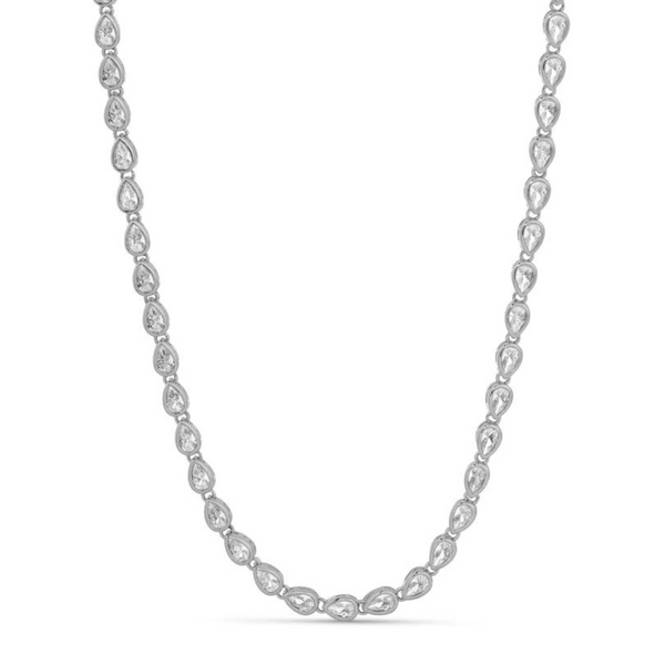 Piper Tennis Necklace - Silver
