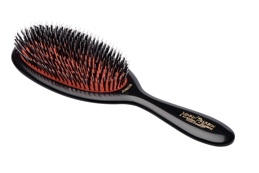 Mason Pearson Junior Bristle and Nylon brush BN2- Dark Ruby